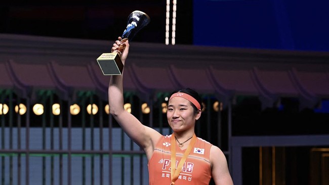 An Se Young berhasil memenangkan Badminton Asia Championships (BAC) alias Kejuaraan Asia 2026. Kondisi ini membuat gelarnya di turnamen besar lengkap.