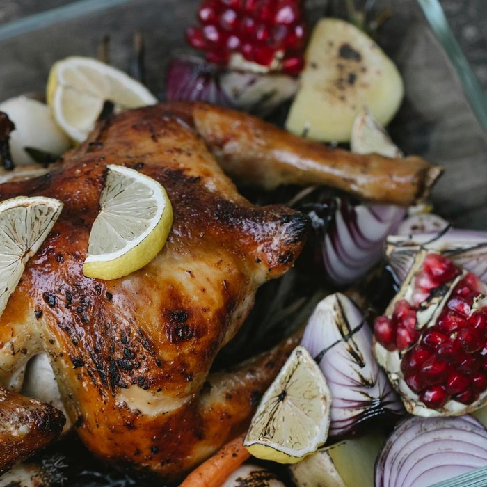 Ayam panggang lemon bawang putih