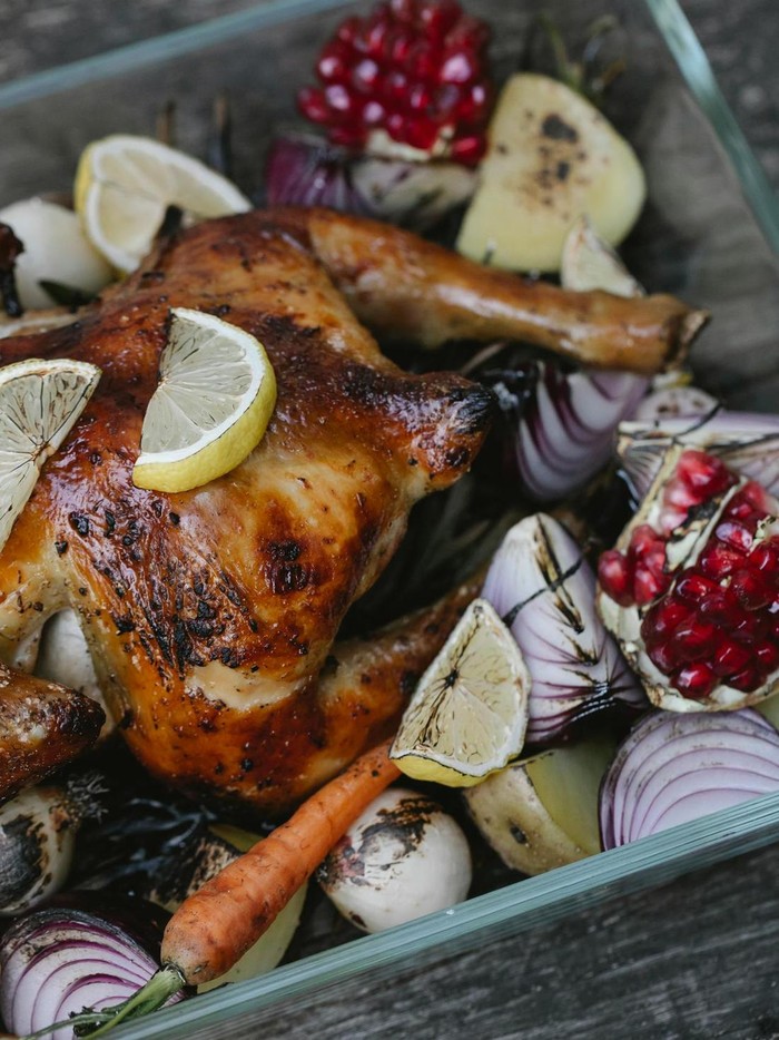 Ayam panggang lemon bawang putih