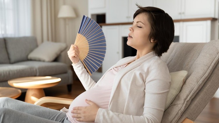 Ilustrasi Ibu Hamil Gerah&sol; Kepanasan