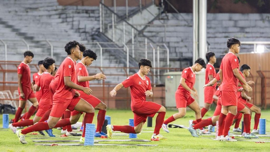 FOTO: Timnas Indonesia U-17 Siap Tempur Lawan Timor Leste