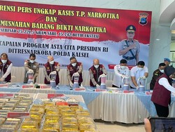 75 Ribu Gram Narkotika Dimusnahkan, Separuhnya dari Jaringan Fredy Pratama