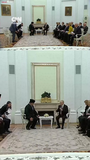 Momen Pertemuan Prabowo dan Putin di Moskow