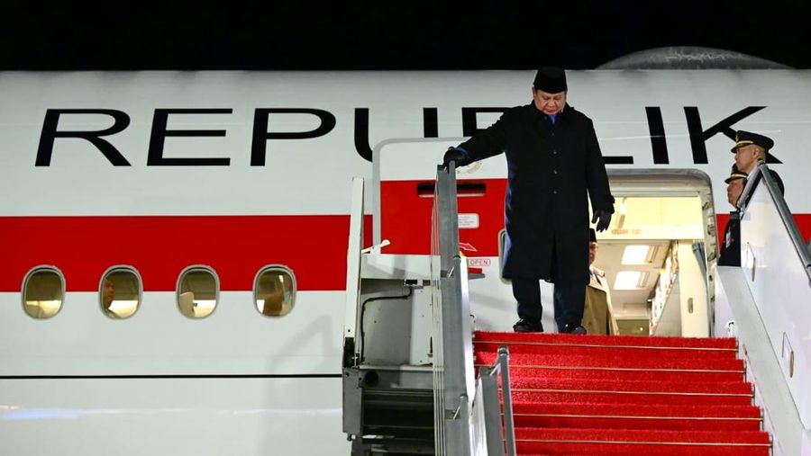 Presiden Prabowo Tiba di Paris Usai Pertemuan Intensif 5 Jam dengan Presiden Putin di Kremlin. (Biro Pers Sekretariat Presiden RI)