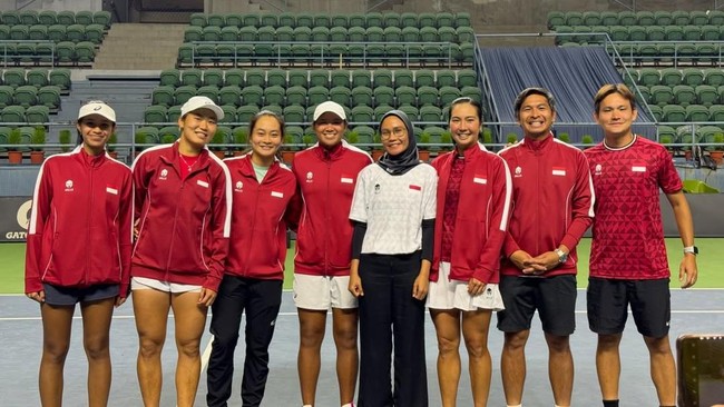 Ranking Indonesia dalam Billie Jean King Cup meroket naik sembilan peringkat setelah lolos ke babak playoff.