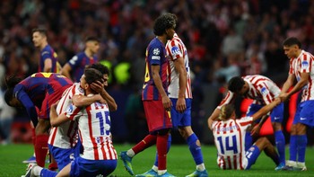 FOTO: Barcelona Merana, Menang tapi Tak Lolos ke Semifinal UCL