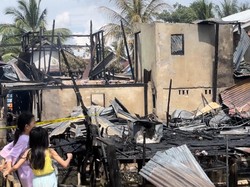 Rumah dan Bedeng 4 Pintu di Kertapati Palembang Hangus Dilalap Api