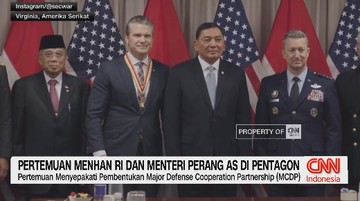 VIDEO: Pertemuan Menhan RI dan Menteri Perang AS di Pentagon