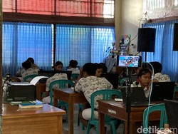 Ruangan Tak Cukup, SMPN 1 Dawan Sulap Perpustakaan Jadi Tempat TKA Siswa