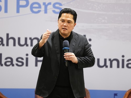 Ketua Umum PSSI Erick Thohir dalam diskusi yang digelar PSSI Pers. (Dok. PSSI Pers)