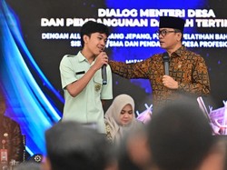 Dialog dengan Siswa di NTB, Mendes Sosialisasikan Program Magang di Jepang