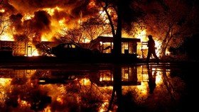 FOTO: Rusia Luncurkan Gelombang Serangan Udara ke Ukraina