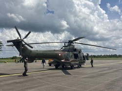 Heli Super Puma Dikerahkan Cari Helikopter Hilang Kontak di Sekadau Kalbar