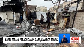 VIDEO: Serangan Israel Hantam Kamp Pantai Gaza, 5 Warga Tewas