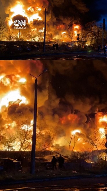 Kebakaran di Kyiv Akibat Serangan Drone Rusia, 4 Tewas