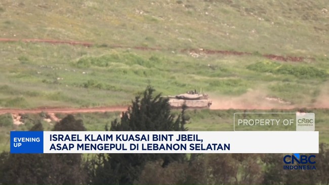 Video: Israel Klaim Bint Jbeil, Asap Mengepul di Lebanon Selatan