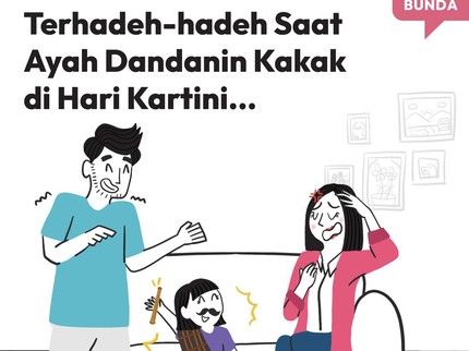 Terhadeh-hadeh Saat Ayah Dandanin Kakak di Hari Kartini...
