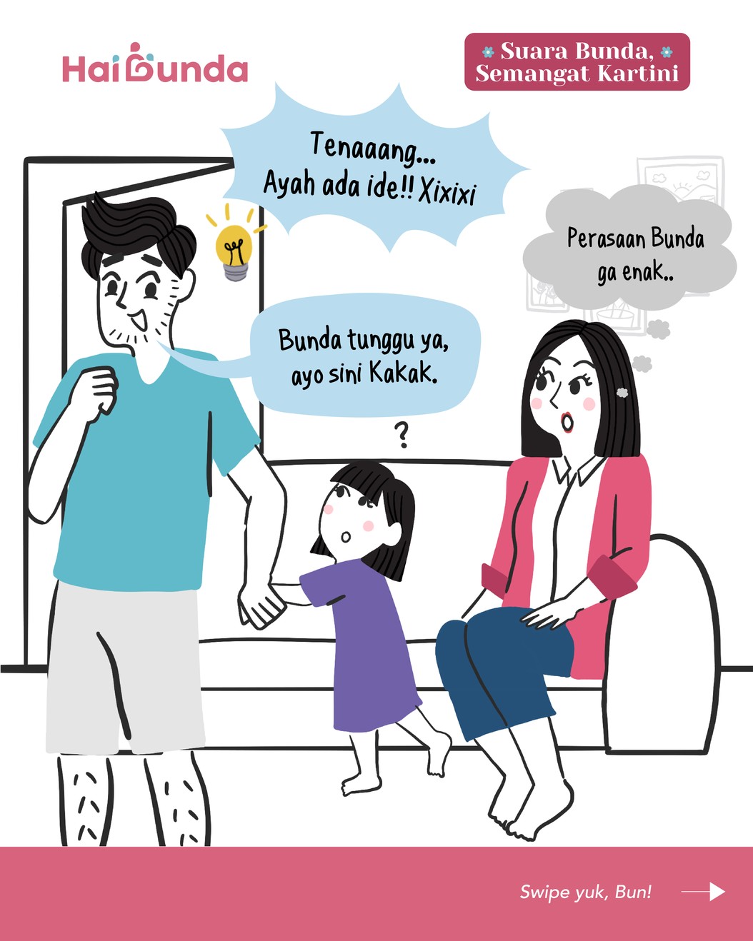Hari Kartini setiap tahun diperingati dengan kreatif oleh anak-anak sekolah&period; Termasuk Si Kakak yang tahun ini didandani oleh Ayah&period; Gimana ya penampilannya&quest;