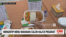 VIDEO: Mengintip Menu Makanan Calon Haji di Pesawat