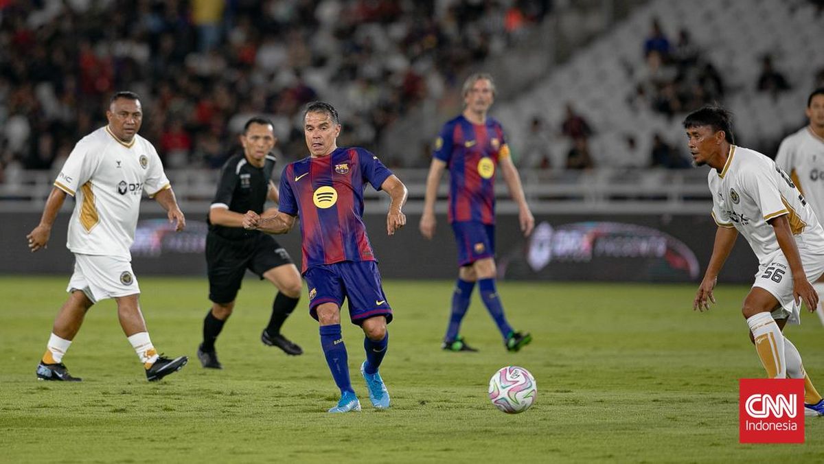 Hasil Clash of Legends: Gol Sundulan Rivaldo, Barcelona Gilas DRX 3-0