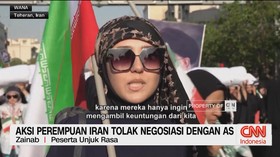 VIDEO: Aksi Perempuan Iran Tolak Negosiasi Dengan AS