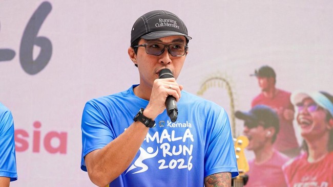 Tirta Mandira Hudhi alias Dokter Tirta memberikan pujian pada ajang wondr Kemala Run 2026 yang diikuti oleh dirinya.