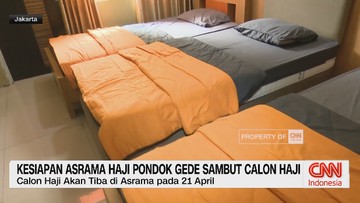 VIDEO: Kesiapan Asrama Haji Pondok Gede Sambut Calon Haji