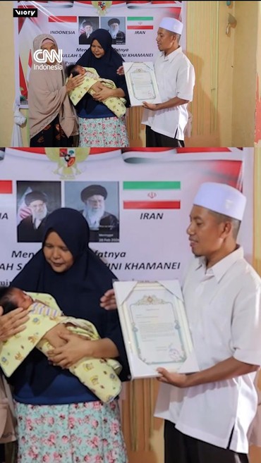 Pasangan asal Riau Kasih Nama Anak 'Ali Khamenei'
