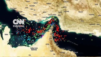 Penampakan Kapal Mondar-mandir usai Iran Kembali Tutup Selat Hormuz