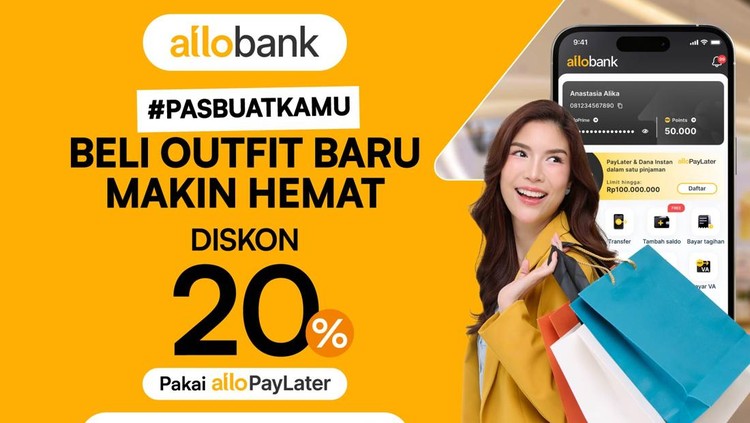Belanja Outfit Tetap Hemat Pakai Allo Bank