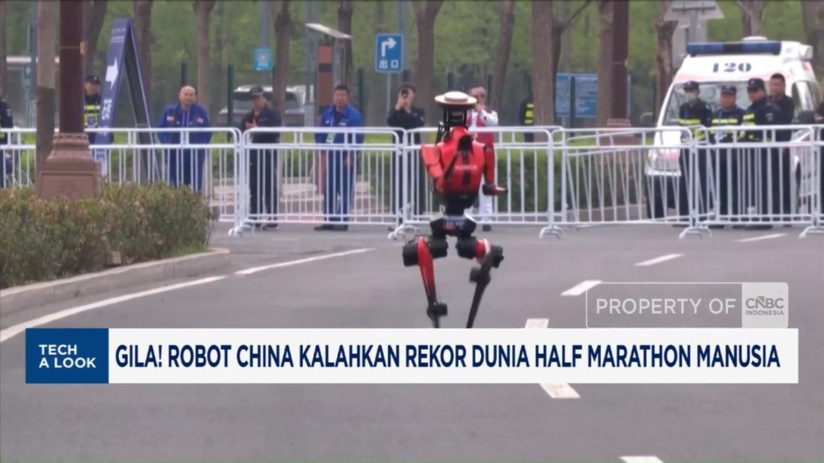 Video: Gila! Robot China Kalahkan Rekor Dunia Half Marathon Manusia