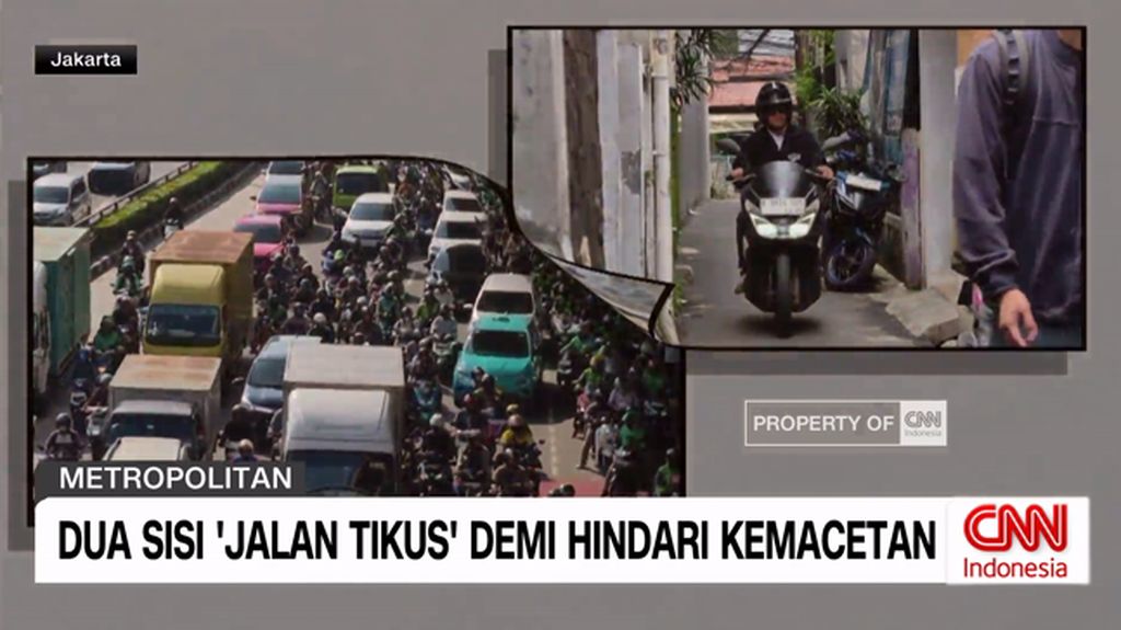 VIDEO: Dua Sisi "Jalan Tikus" demi Menghindari Kemacetan