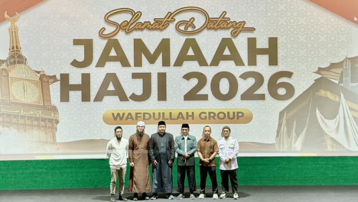 Manasik haji Mujamallah 2026 jamaah Wafdullah Travel bersama Ustadz Abdurrahman Zahier Hafidzahullah, bertempat di Almahmudah Manasik Training Center.