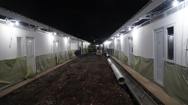 Proyek 324 Unit Huntara Bantaran Rel Senen Dikebut, Ini Penampakannya