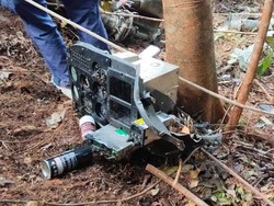 KNKT Amankan Sejumlah Barang Bukti di TKP Jatuhnya Helikopter PK-CFX