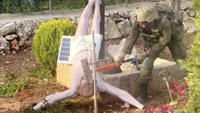 Rusak Patung Yesus, Dua Tentara Israel Dijebloskan ke Penjara Militer
