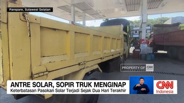 VIDEO: Solar Langka di Parepare, Sopir Truk Rela Antre Hingga Menginap