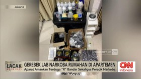 VIDEO: Polisi Gerebek Lab Narkoba Rumahan di Apartemen Senen
