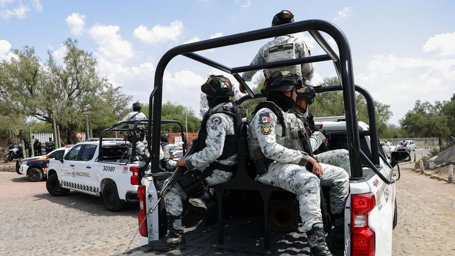 Aksi penembakan terjadi di situs arkeologi Teotihuacan di Meksiko. Satu orang wanita nan merupakan penduduk Kanada tewas dan empat orang lainnya terluka, Selasa (21/4/2026). (REUTERS/Luis Cortes)