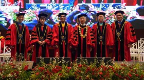 UPH Kukuhkan 5 Guru Besar, Angkat Isu Korupsi hingga AI