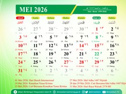 Tanggal Hijriah Hari Ini 1 Mei 2026 serta Amalan Bulan Dzulqadah