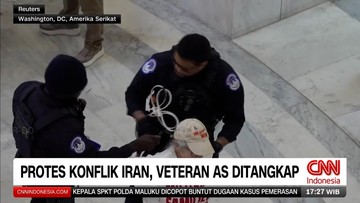 VIDEO: Veteran AS Ditangkap Usai Protes Konflik Iran di Washington DC