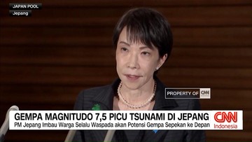 VIDEO: Gempa Magnitudo 7,5 Picu Tsunami di Jepang