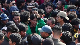 Ajudan Gubernur Kaltim Minta Maaf Usai Senggol Mahasiswa Saat Demo