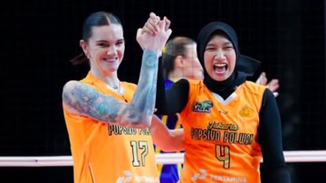 Sorotan Dunia Olahraga CNN Sport : Hasil Proliga: Pegang Kendali, Popsivo Polwan Bantai Electric PLN 3-0