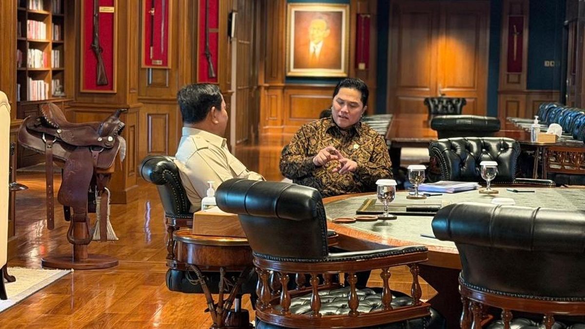 Temui Prabowo, Erick Thohir Laporkan Proyek Besar Olahraga Indonesia