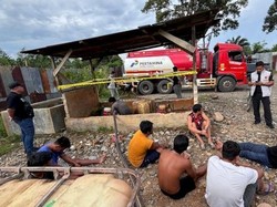 Gudang BBM Ilegal di Musi Rawas Dibongkar Polisi, 14 Orang Ditangkap