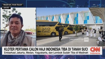 VIDEO: Kloter Pertama Calon Haji Indonesia Tiba di Tanah Suci