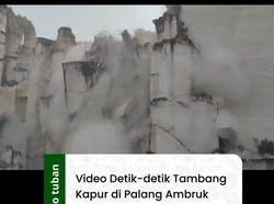 Viral Tebing Kapur Setinggi Puluhan Meter di Tuban Ambruk, Ini Faktanya