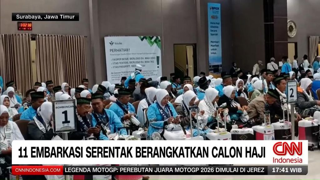 VIDEO: 11 Embarkasi Serentak Berangkatkan Kloter Pertama Haji 2026